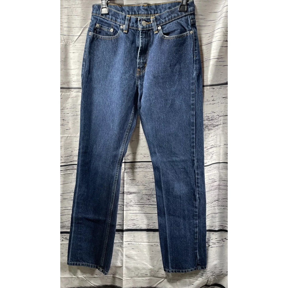 Polo Ralph Lauren Denim Jeans Blue Boot Cut 5 Pocket Size 4 Cotton